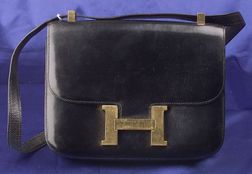 Vintage Black Box Leather 